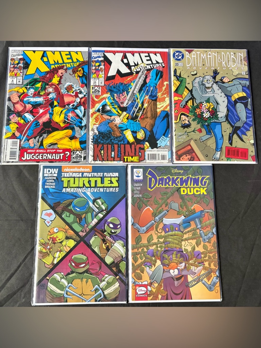 Mixed Comic Lot - X-Men, Batman, TMNT, Darkwing Duck